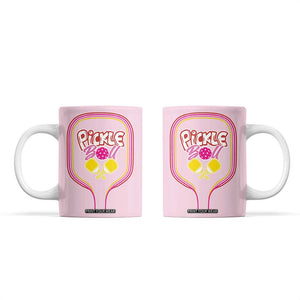 Pickleball Gifts For Women Coffee Mug Womens Pink Pickle Ball Lovers Player Coach TB10 Pink Print Your Wear