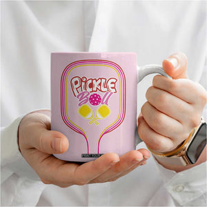 Pickleball Gifts For Women Coffee Mug Womens Pink Pickle Ball Lovers Player Coach TB10 Print Your Wear