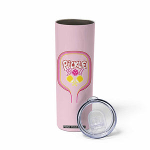 Pickleball Gifts For Women Skinny Tumbler Womens Pink Pickle Ball Lovers Player Coach TB10 Print Your Wear