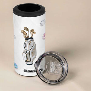 Funny Golfer 4 in 1 Can Cooler Tumbler Golf Lover Golfing Gifts for Women TB10 Print Your Wear