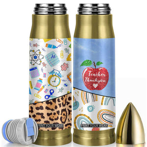 Teacher Bullet Tumbler Teaching Is A Work of Heart Teachers Day Appreciation Gifts TB10 White Print Your Wear