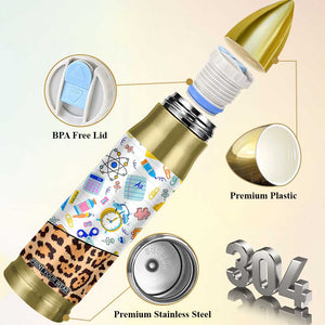 Teacher Bullet Tumbler Teaching Is A Work of Heart Teachers Day Appreciation Gifts TB10 Print Your Wear