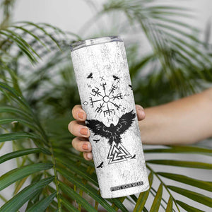 Viking Skinny Tumbler Raven Celtic Gift For Men Dad Son TB10 Print Your Wear