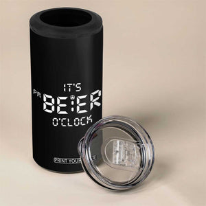 Funny Beer 4 in 1 Can Cooler Tumbler It's Beer O'Clock TB10 Print Your Wear
