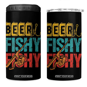 Fishing Gifts Fisherman 4 in 1 Can Cooler Tumbler Beer Fishy Fishy Dad Humor Fisherman TB10 One Size: 16 oz Black Print Your Wear