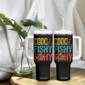 Fishing Gifts Fisherman Tumbler With Handle Beer Fishy Fishy Dad Humor Fisherman TB10 Print Your Wear
