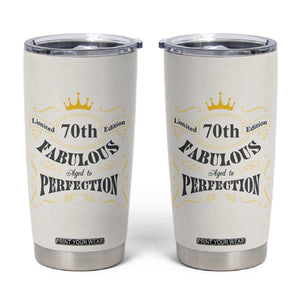 70th Birthday Gift Tumbler Cup Turning 70 Gifts for Grandma Mom 1954 Mug TB10 Cream Print Your Wear