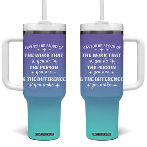 Thank You Gifts For Women Tumbler With Handle May You Be Proud Of The Work You Do Thanks Retirement Goodbye Farewell Gift TB10 One Size: 40 oz Gradient Print Your Wear