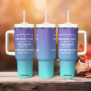 Thank You Gifts For Women Tumbler With Handle May You Be Proud Of The Work You Do Thanks Retirement Goodbye Farewell Gift TB10 Print Your Wear