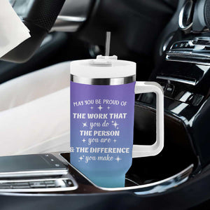 Thank You Gifts For Women Tumbler With Handle May You Be Proud Of The Work You Do Thanks Retirement Goodbye Farewell Gift TB10 Print Your Wear