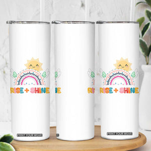 Motivation Gifts Skinny Tumbler Rise And Shine TB10 Print Your Wear