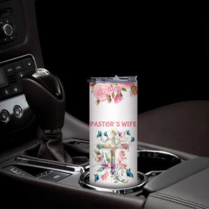 Pastor Wife Appreciation Gifts Skinny Tumbler Pastors Wives Gifts Christian Flower Cross TB10 Print Your Wear