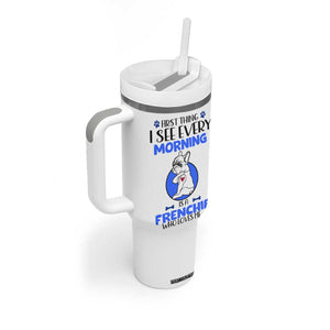 Frenchie Dog Gifts Tumbler With Handle Life Is Better With French Bulldog Dog Funny Pet Owner Gifts TB10 Print Your Wear