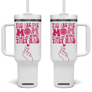 Funny Mom Birthday Gift Tumbler With Handle Cute Valentines Mothers Day Present From Daughter Son TB10 One Size: 40 oz White Print Your Wear