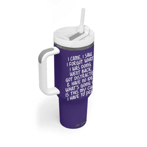 Funny Birthday Gifts For Women Tumbler With Handle I Came I Saw I Forgot Funny Senior Citizen Old People TB10 Print Your Wear