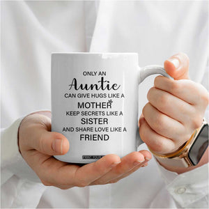 Auntie Gifts Coffee Mug Aunts Gifts For Birthday Christmas Mothers Day TB10 Print Your Wear