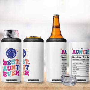 Aunt Gift Ideas 4 in 1 Can Cooler Tumbler Best Auntie Ever Christmas Birthday Present TB10 Print Your Wear