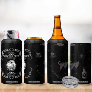 Witches Brew Coffee Co Iced Coffee 4 in 1 Can Cooler Tumbler Hocus Gifts for Women Halloween Birthday TB10 Print Your Wear