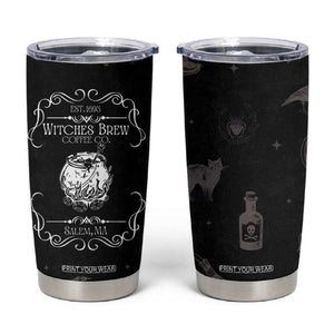 Witches Brew Coffee Co Iced Coffee Tumbler Cup Hocus Gifts for Women Halloween Birthday TB10 Black Print Your Wear