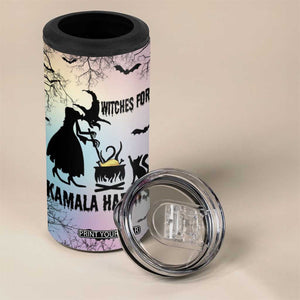 Witches for Kamala Harris 2024 4 in 1 Can Cooler Tumbler Halloween Witch US President Election Feminist Gothic TB10 Print Your Wear