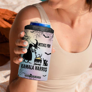 Witches for Kamala Harris 2024 4 in 1 Can Cooler Tumbler Halloween Witch US President Election Feminist Gothic TB10 Print Your Wear