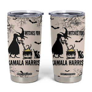 Witches for Kamala Harris 2024 Tumbler Cup Halloween Witch 47 th President USA America Election Feminist Gothic TB10 Cream Print Your Wear