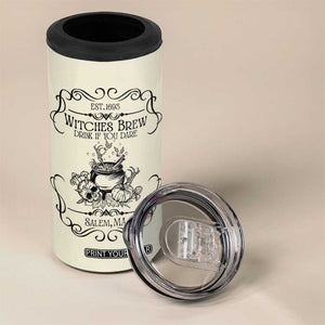 Witches Brew Coffee Co Iced Coffee Cup 4 in 1 Can Cooler Tumbler Funny Witchy Vibes Spooky Decorations TB10 Print Your Wear