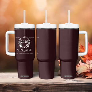 Retirement Gifts for Men Tumbler With Handle The Legend Has Retired 2025 TB10 Print Your Wear