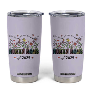 New Mom Gifts Tumbler Cup Funny Dog Moms Pregnancy Must Haves TB10 Purple Print Your Wear