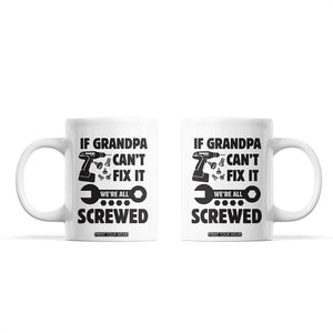 Grandpa Gifts Coffee Mug Fathers Day Grandfather Gift from Granddaughter Grandson TB10 White Print Your Wear