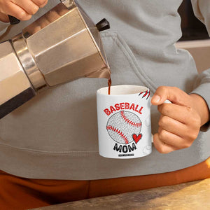 Baseball Mom Coffee Mug Leopard Print Mothers Day Birthday Gifts From Daughter Son TB10 Print Your Wear