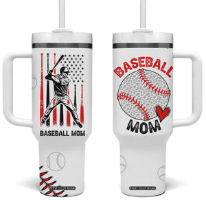 Baseball Mom Tumbler With Handle Leopard Print Mothers Day Birthday Gifts From Daughter Son TB10 One Size: 40 oz White Print Your Wear