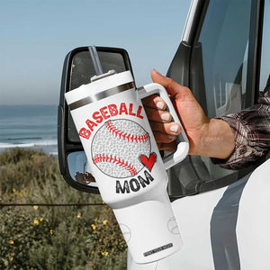 Baseball Mom Tumbler With Handle Leopard Print Mothers Day Birthday Gifts From Daughter Son TB10 Print Your Wear
