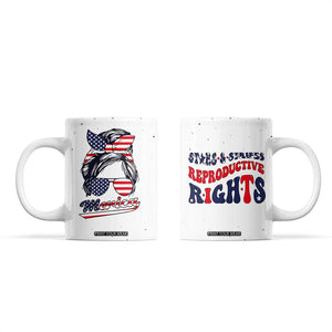 Retro Reproductive Rights Coffee Mug Merica Stars Stripes Feminist 4th Of July TB10 White Print Your Wear