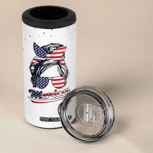 Retro Reproductive Rights 4 in 1 Can Cooler Tumbler Merica Stars Stripes Feminist 4th Of July TB10 Print Your Wear