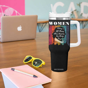 Ruth Bader Ginsburg RBG Quote Tumbler With Handle Women Belong In All Places Where Decisions Are Being Made Feminist Gifts Women TB10 Print Your Wear