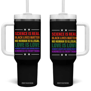 Equality Tumbler With Handle LGBTQ BLM Black Pride Gift TB10 One Size: 40 oz Black Print Your Wear