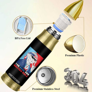 Too Cool For British Rule Bullet Tumbler Funny Patrotic 4th Of July Independence Day TB10 Print Your Wear