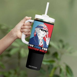 Too Cool For British Rule Tumbler With Handle Funny Patrotic 4th Of July Independence Day TB10 Print Your Wear
