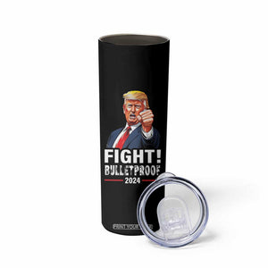 Trump 2024 Skinny Tumbler Fight BulletProof At Election Rally American TB10 Print Your Wear