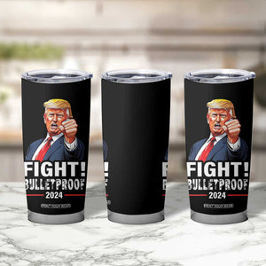 Trump 2024 Tumbler Cup Fight BulletProof At Election Rally American TB10 Print Your Wear