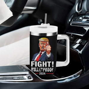 Trump 2024 Tumbler With Handle Fight BulletProof At Election Rally American TB10 Print Your Wear