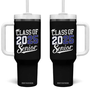 Senior 2025 Tumbler With Handle Class of 2025 Graduation Back To School Graduate Graduation TB10 One Size: 40 oz Black Print Your Wear