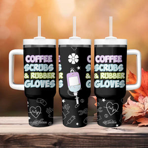 Coffee Scrubs Rubber Gloves Tumbler With Handle Funny Nurse Doctor Hospital Staff Gifts TB10 Print Your Wear