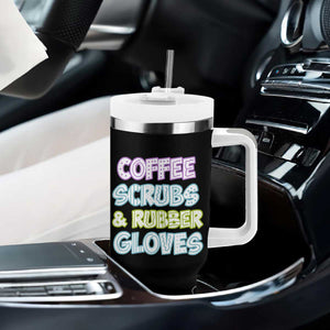 Coffee Scrubs Rubber Gloves Tumbler With Handle Funny Nurse Doctor Hospital Staff Gifts TB10 Print Your Wear