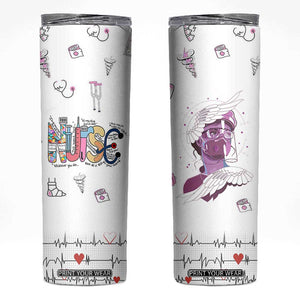 Nurse Gifts For Women Skinny Tumbler Nursing School Graduation Nurses Week Gifts TB10 White Print Your Wear