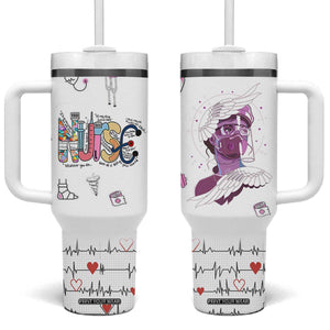 Nurse Gifts For Women Tumbler With Handle Nursing School Graduation Nurses Week Gifts TB10 One Size: 40 oz White Print Your Wear