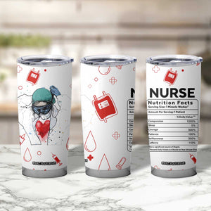 Nurse Gifts for Women Tumbler Cup Nutrition Facts Rn Lpn Practitioner Nursing School Graduation Gifts TB10 Print Your Wear