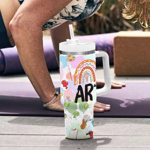 Not Paint Water Tumbler With Handle Funny Artist Painter Art Teacher Gifts TB10 Print Your Wear