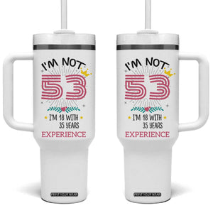 53th Birthday Gifts For Women Tumbler With Handle Funny 1973 53 Year Old Birthday TB10 One Size: 40 oz White Print Your Wear